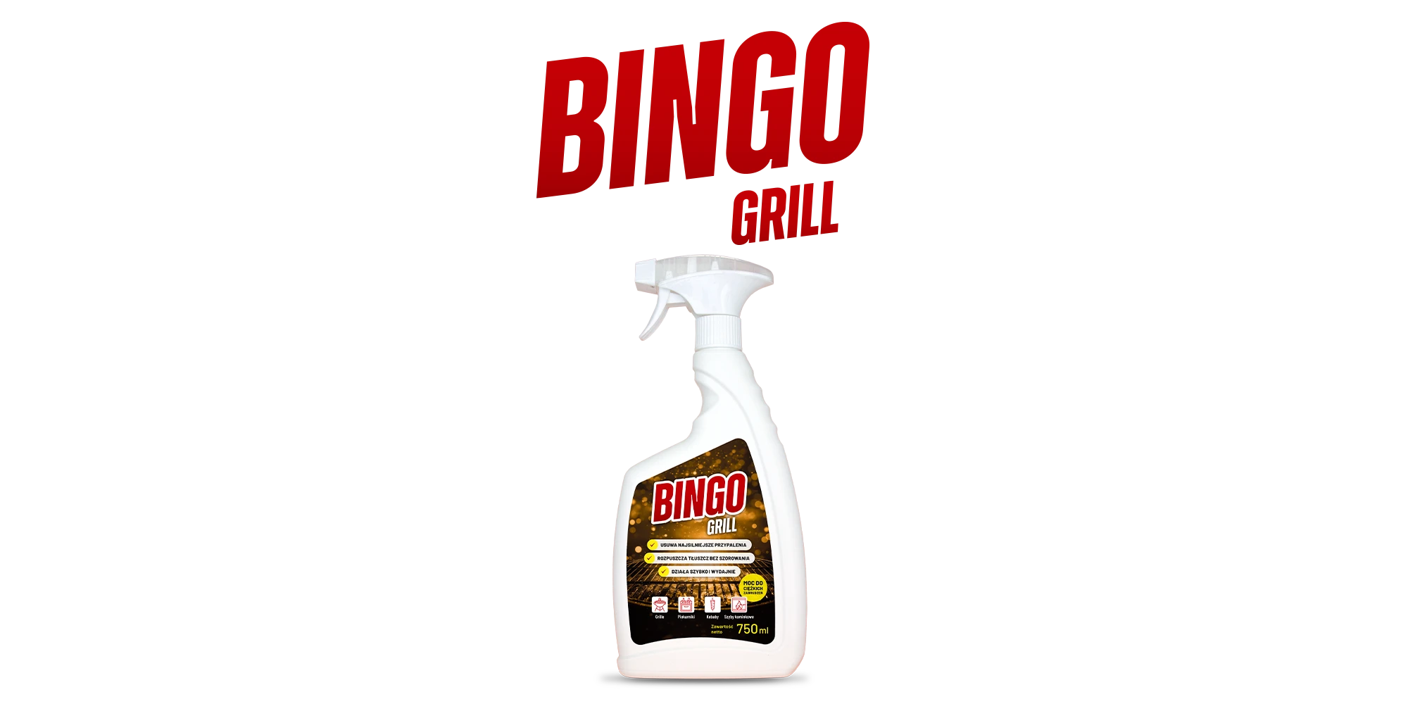 Pianka by Klarchem BINGO Grill do czyszczenia wkładów, szyb kominkowych, grilli, rusztów, pieców, urządzeń do kebabów, okapów i tosterów