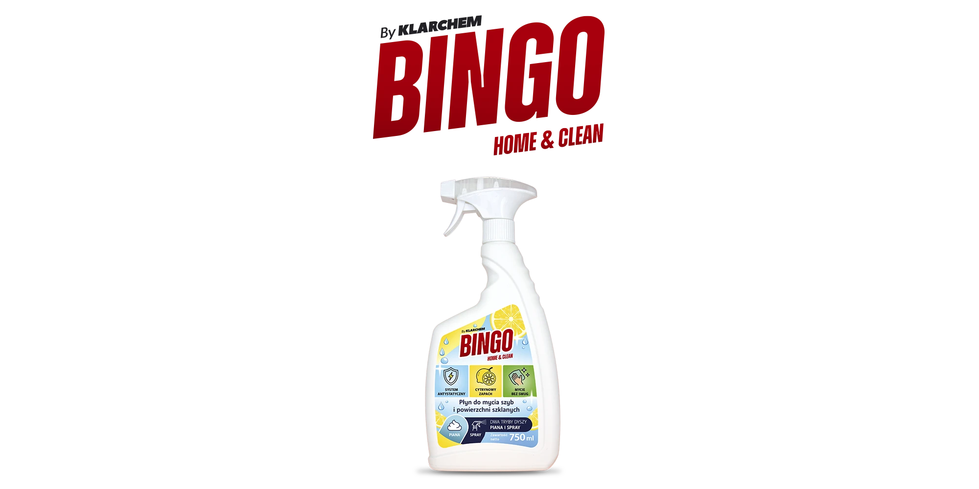 Pianka do szyb i powierzchni zmywalnych by Klarchem BINGO